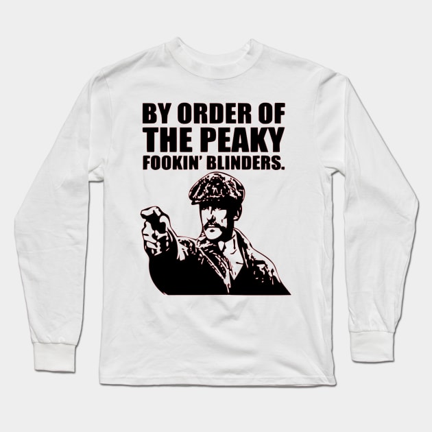 Arthur Shelby Peaky Blinders Long Sleeve T-Shirt by OtakuPapercraft